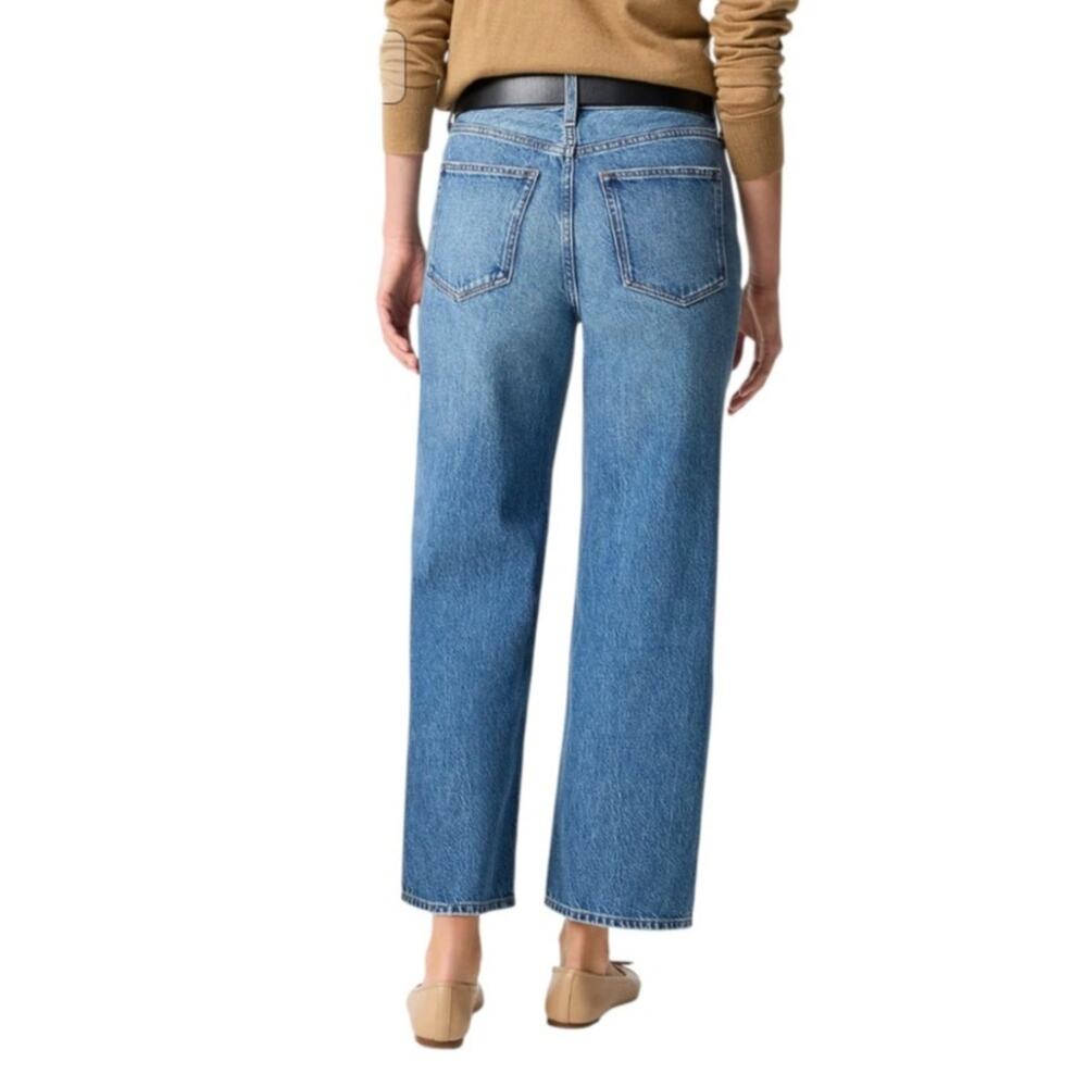 J. Crew NWT 90s Vintage Baggy High Rise Jeans Blue Denim Size 31T - Picture 6 of 12